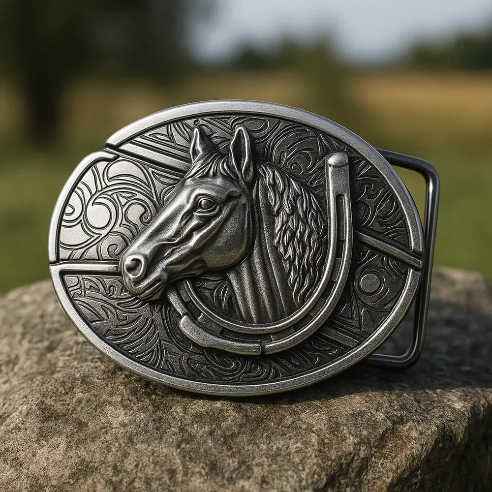 Fivela Cavalo de Aço com Canivete Secreto - Esporatto