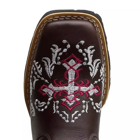 Bota Texana Feminina "Cruz Rosa" - Esporatto